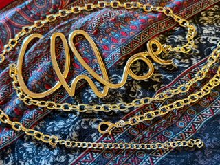 Cintura Chloe Logo Oro