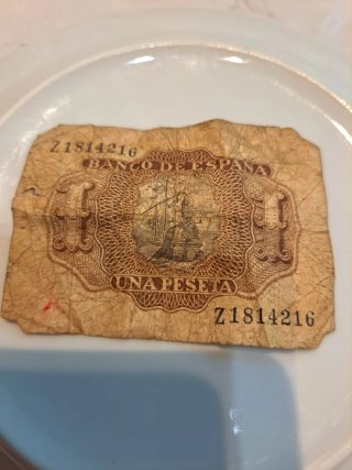 Billete 1 Peseta Banco de España
