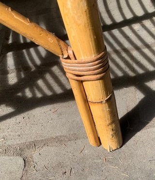 Salottino da esterno in bambù