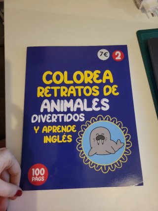 Colorea retratos de animales divertidos y apren...