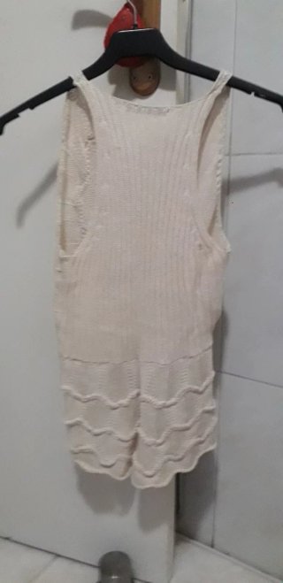 Top de punto beige