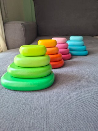 Juguetes Montessori Madera Colores