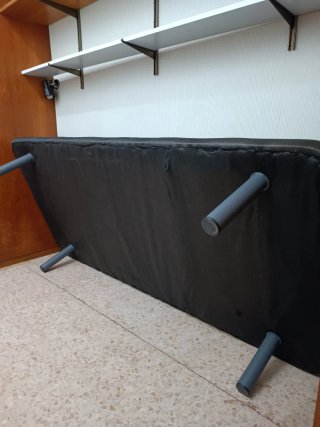Somier 90x190 cm Negro/Gris