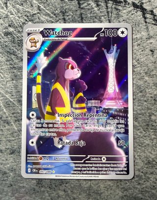 Watchdog Caos Creciente Carta Pokemon