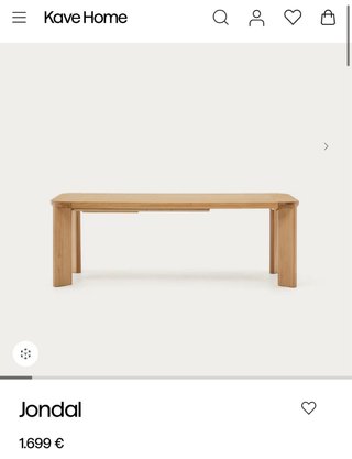 Mesa Kave Home de madera