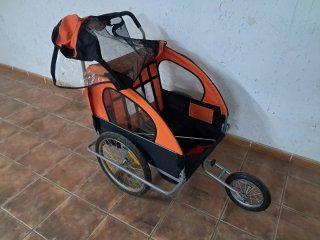 Carro para bicicleta infantil/mascota