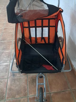 Carro para bicicleta infantil/mascota