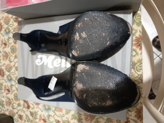 Scarpe Melluso donna blu con Swarovski