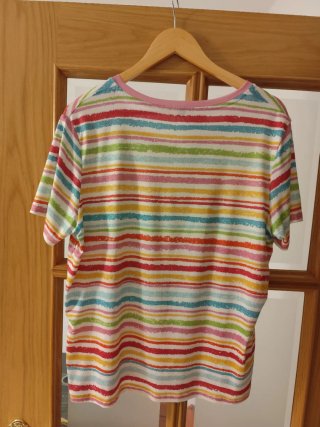 Jersey de rayas mujer verano.  Talla L olgada.