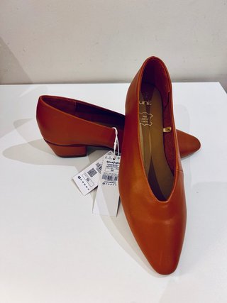 Bailarinas tacón Unit naranja talla 36