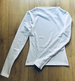 Camiseta blanca manga larga