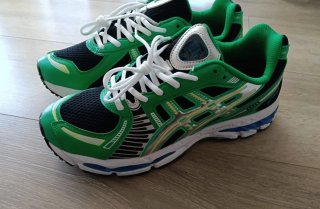 Zapatilla verdes y negras