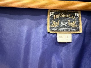 Plumífero Diesel Talla L Azul