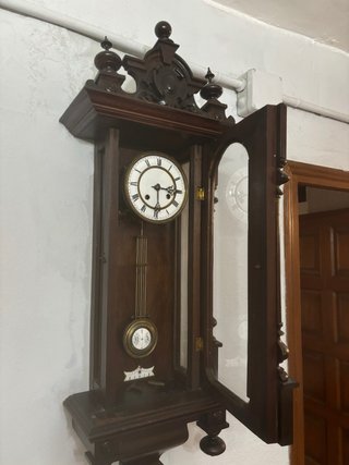 Reloj de Pared Antiguo Madera 1800