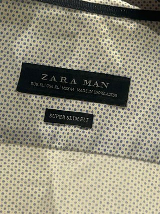Camisa Zara Azul Talla M