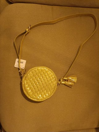 Bolso redondo Sfera niña dorado nuevo