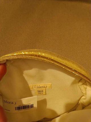 Bolso redondo Sfera niña dorado nuevo