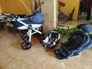 Cochecito de bebé 3 piezas
