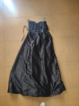 Vestido Gótico Negro Talla S