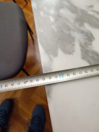 Mueble de salón madera y mármol