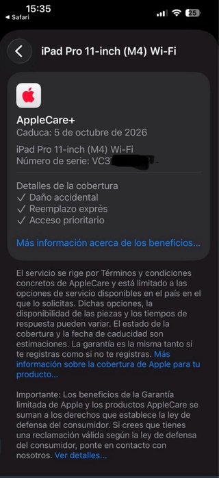 IPad Pro 11 M4 256GB | Batería 100% AppleCare+