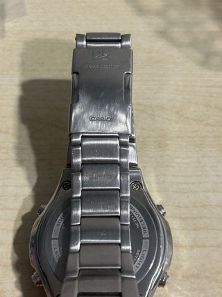 Reloj Casio Wave Ceptor Plata Blanco