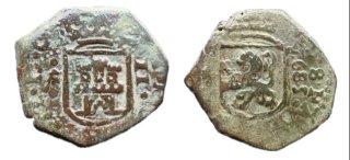 2 Maravedís Carlos II 1685 Coruña