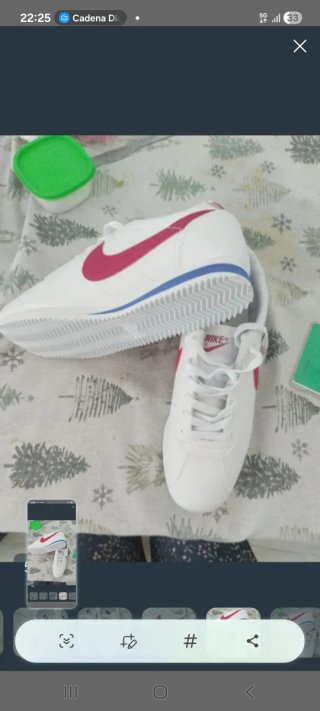 Zapatillas Nike Blancas y Rosas.No Orig.