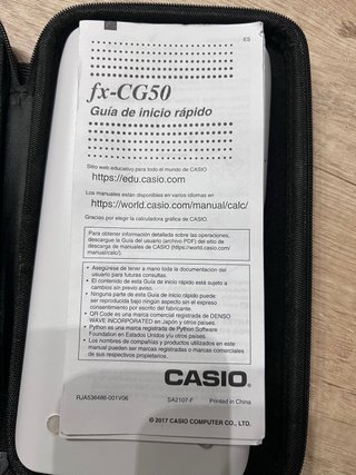 Calculadora Científica Casio fx-CG50 +Funda rígida