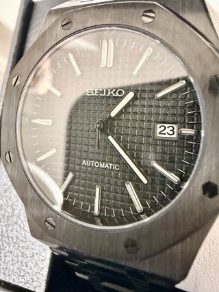 Seiko Mod OAK Negro Automático