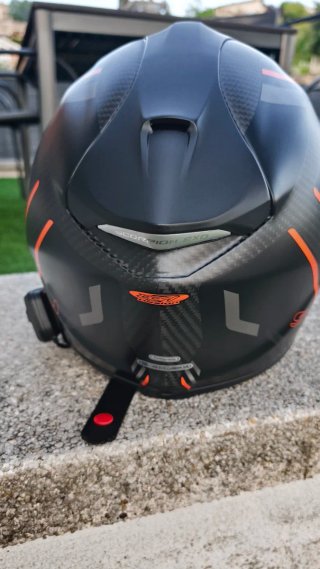 Casco Scorpion EXO-400 Negro Naranja, talla S