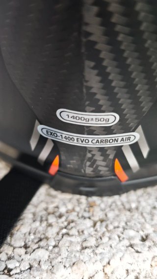 Casco Scorpion EXO-400 Negro Naranja, talla S