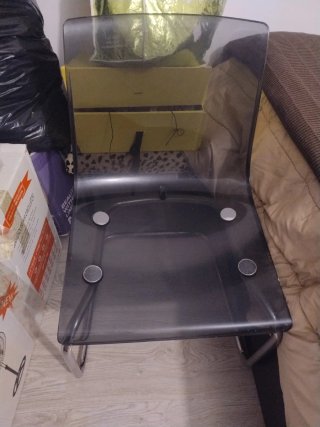 Silla moderna transparente Ikea