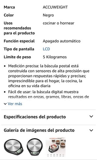 Balanza Cocina Digital Acero Inoxidable
