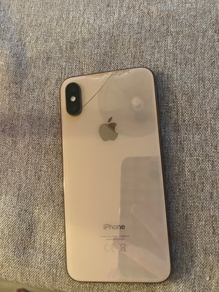 iPhone XS 256 GB Rosa con detalle trasero.
