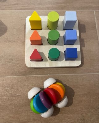 Juguetes de madera para bebés 4 juguetes madera