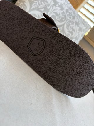Sandalias Zara Marrón Hebilla Dorada Talla 37