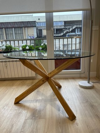 Mesa redonda cristal 120cm