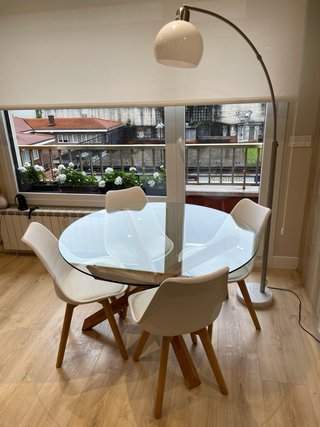 Mesa redonda cristal 120cm