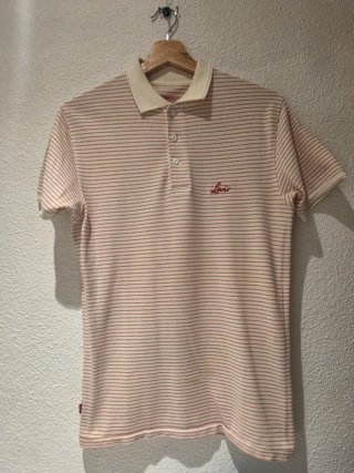 Polo Levis Rayas Rojas y Blancas
