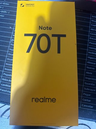 Caja Realme Note 70T