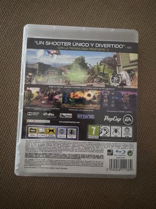 Juego PS3 Plants vs Zombies Garden Warfare