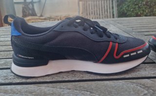 Zapatillas Puma BMW Negras y Azules. Sin usar.