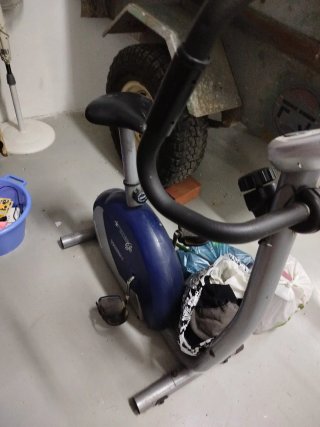 Bicicleta Estática Azul