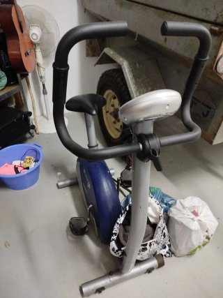 Bicicleta Estática Azul