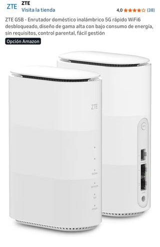 Router 5G ZTE G5B1 Portatile Libero Nuovo