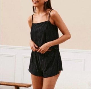 Pijama Undiz 2 Piezas Negro Talla M