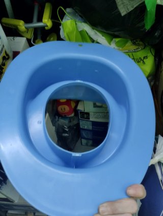 Adaptador de baño infantil azul