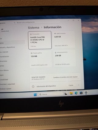 Portátil HP i5