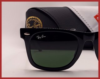 Gafas de Sol Ray-Ban Wayfarer Negras Verdes